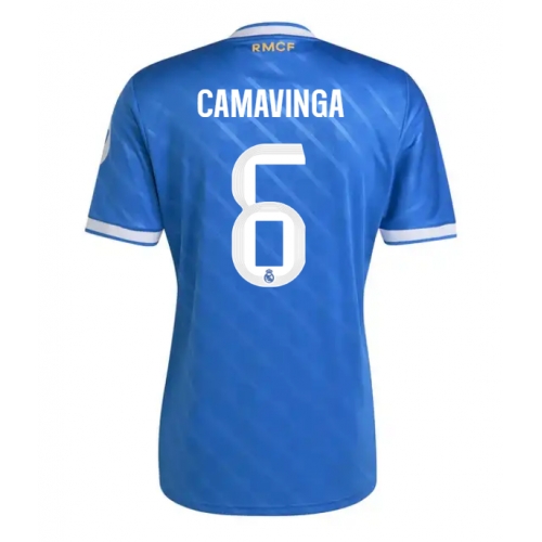 Real Madrid Eduardo Camavinga #6 Maglia Gara Terza Repliche 2025-26 Maniche Corte Real Madrid Eduardo Camavinga #6 Maglia Gara Terza Repliche 2025-26 Maniche Corte